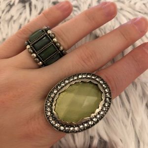 Adjustable statement rings
